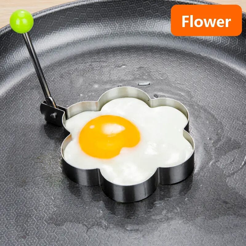 4-Piece Set: Stainless Steel Creative Egg Ring Molds