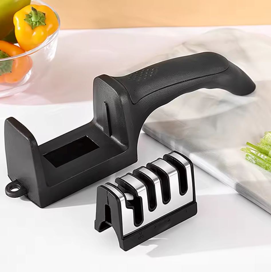 Professional Knife Sharpener 4 Stages Stone Tungsten Diamond Ceramic Tool