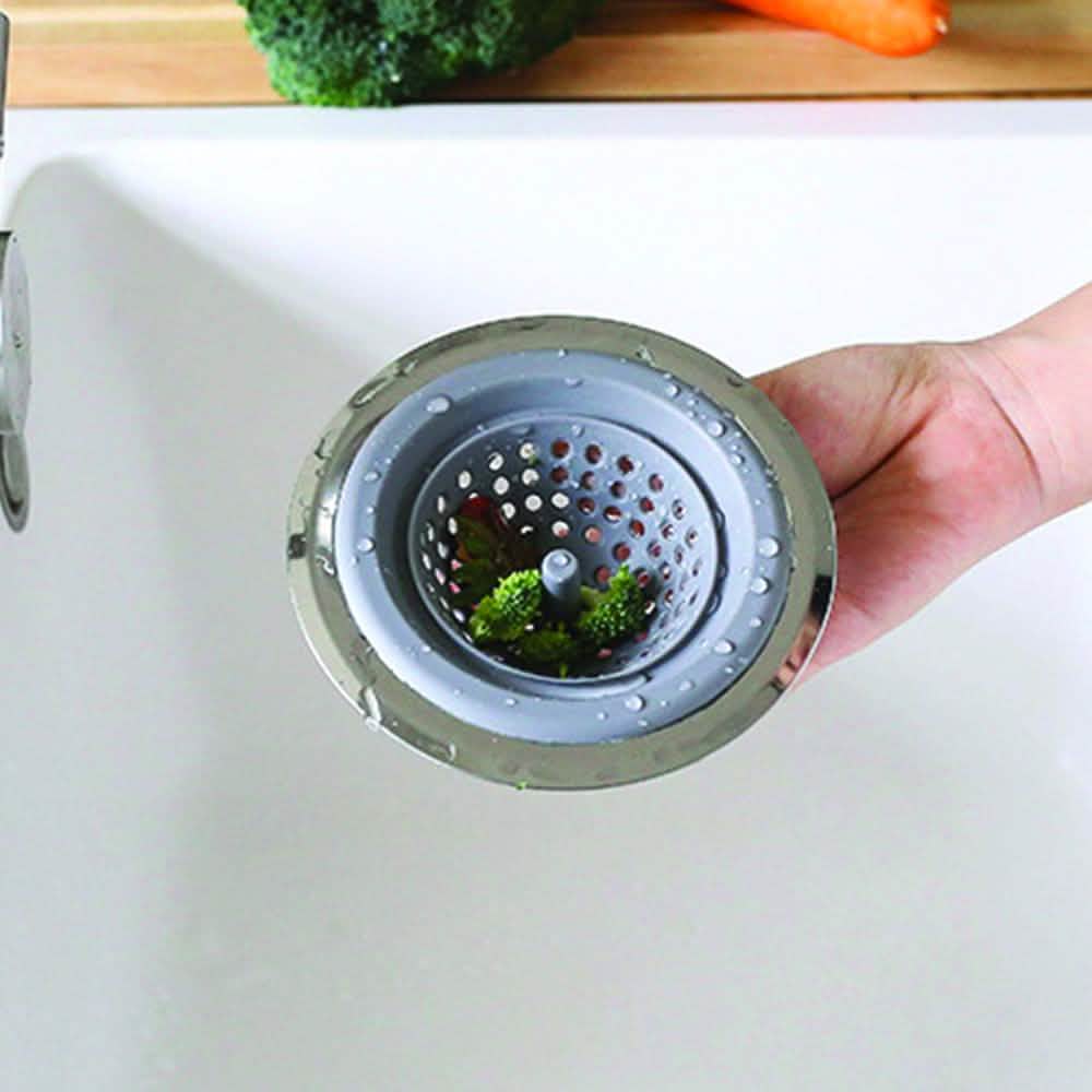 2-in-1 Clog-Free Multi-Purpose Silicone Kitchen Sink Strainer And Stopper