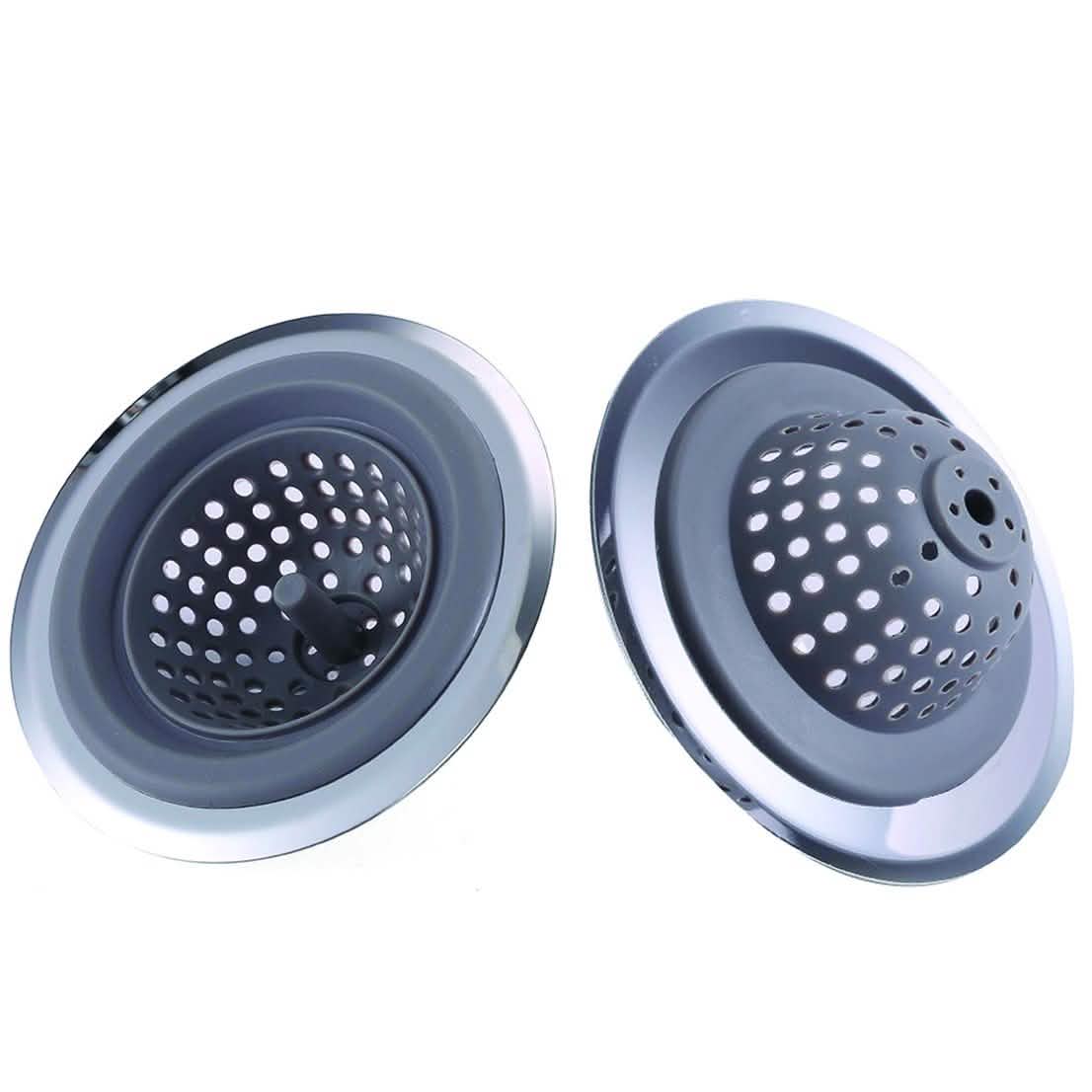 2-in-1 Clog-Free Multi-Purpose Silicone Kitchen Sink Strainer And Stopper
