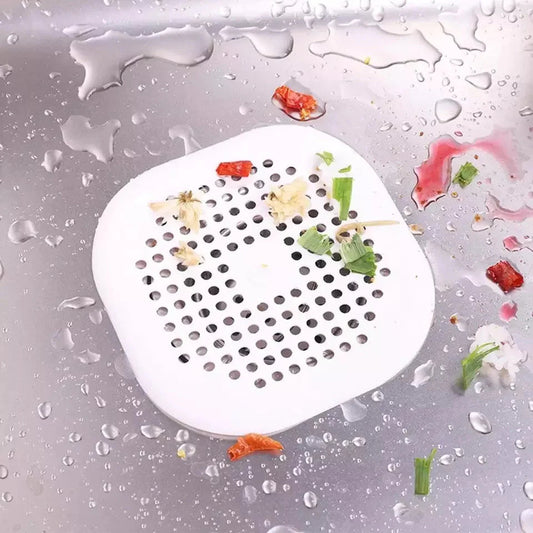 2-Pieces: Bathroom Kitchen Waste Sink Strainer Hair Filter Drain Net Catcher Cover