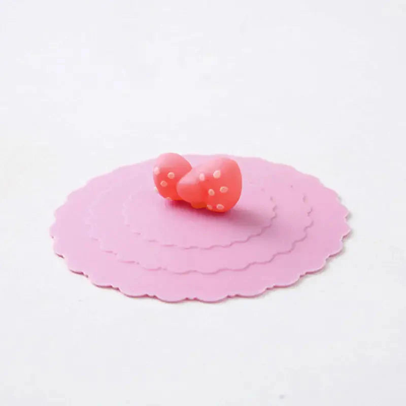 6-Pack: Leak-proof and Dustproof Silicone Cup Cover for Ceramic Tea Cups and Water Cups