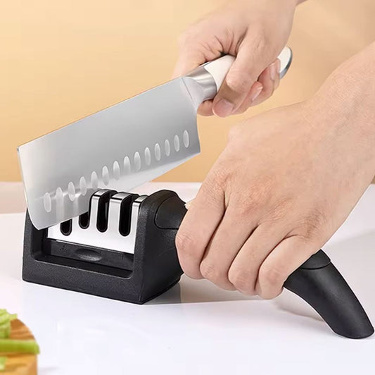 Professional Knife Sharpener 4 Stages Stone Tungsten Diamond Ceramic Tool