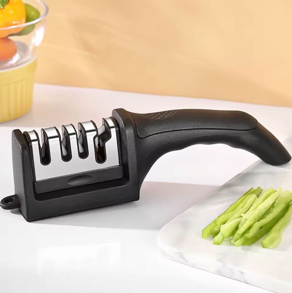 Professional Knife Sharpener 4 Stages Stone Tungsten Diamond Ceramic Tool