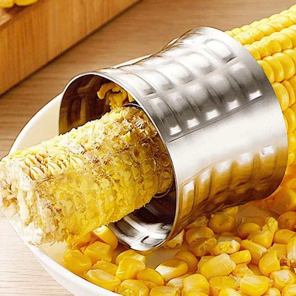 Quick Corn Cob Stainless Steel Cutter And Peeling Ring